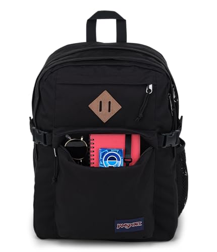 JANSPORT MAIN CAMPUS BACKPACK W 15-INCH LAPTOP SLEEVE JS0A4QUL008 - BLACK - Brand New