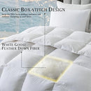 BEAUTYREST KING TENCEL COTTON BLEND LIGHT WARMTH BREATHABLE RDS DOWN - WHITE - Like New