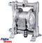 AlphaWorks Air-Powered Nitrile Double Diaphragm Transfer Pump - 12GPM, 1/2"