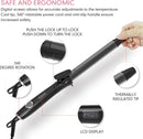 K&K 1 1/4 Inch Curling Iron, 1.25 Inch Hair Curler - Black - Like New