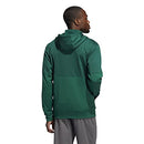 FQ0157 Adidas Men Team Issue Hoody Fleece Dark Green/White L - Like New