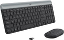 Logitech MK470 Slim Wireless Keyboard and Mouse Combo Modern Compact Layout - Like New