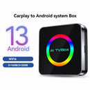 GENERIC ANDROID 13 AI TVBOX CARPLAY WIFI6 2G+32G - BLACK/SILVER - Like New