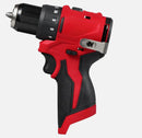 MILWAUKEE M12 12V 3/8" BRUSHLESS DRILL/DRIVER TOOL ONLY, NO BOX- RED/BLACK - Like New
