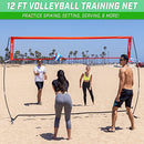 GOSPORTS FREESTANDING VOLLEYBALL TRAINING NET - 12 FT INDOOR OUR OUTDOOR USE - Like New