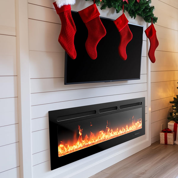 SILONN 50″SMART ELECTRIC FIREPLACE HEATER 5300 BTU HEAT OUTPUT - Scratch & Dent
