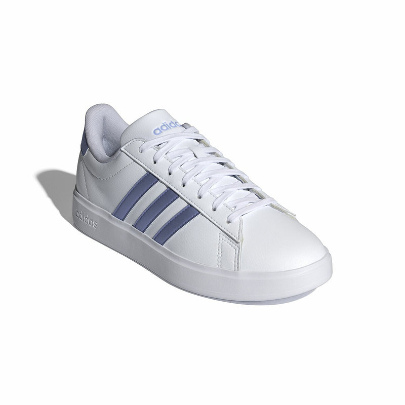 ADIDAS GRAND COURT 2.0 TRAINERS - WHITE/PURPLE WOMEN'S 7.5 US, EU 39.5 - Brand New