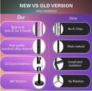 TUYA RGBIC ATMOSPHERE LED FLOOR LAMP 120CM (47IN) MUSIC SYNC ROUND BASE - BLACK - Like New