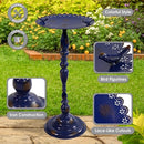 Sunnydaze Feathered Friends Iron Pedestal Bird Feeder - Blue - 26" H - Like New
