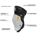 TOUGHBUILT GELFIT GRIP THIGH SUPPORT STABILIZATION KNEE Pads KP-G3R White/Black - Like New
