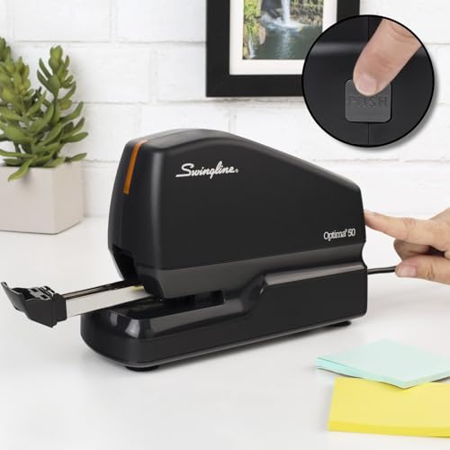 SWINGLINE ELECTRIC STAPLER, 50 SHEET CAPACITY, 5000 STAPLES, REMOVER - BLACK - Like New