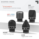 SHARPER IMAGE POWERBOOST PRO+ MASSAGE GUN FULLSIZE - BLACK - Like New