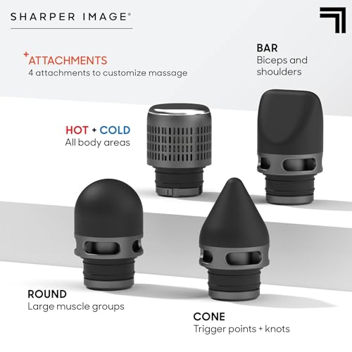 SHARPER IMAGE POWERBOOST PRO+ MASSAGE GUN FULLSIZE - BLACK - Like New
