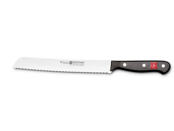WUSTHOF GOURMET 8" BREAD KNIFE - SILVER/BLACK - Like New