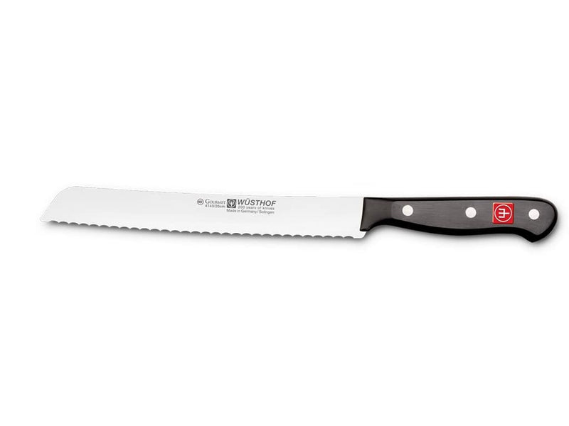 WUSTHOF GOURMET 8" BREAD KNIFE - SILVER/BLACK - Like New