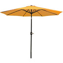 Sunnydaze Outdoor Patio Umbrella Polyester Table Market Umbrella - Gold - Like New