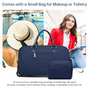 BAVERGE ROLLING TRAVEL DUFFLE BAG WITH WHEELS (WET POCKET) - NAVY - Like New