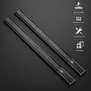 Ravinte 22" Soft Close Drawer Slides 10 Pairs 20 Pack - Black - Brand New