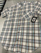BLACK HORSE WOVEN PLAID SHIRT - MENS M - MULTICOLOR WOVEN PLAID - Brand New
