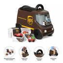 RADIO FLYER UPS DELIVERY TRUCK RIDE-ON: STEEL & PLASTIC PEDAL TOY - BROWN/YELLOW - Like New