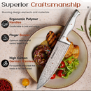 ASTERCOOK 15 PCS KNIFE SET FULL TANG KITCHEN KNIFE SETS BLOCK - Scratch & Dent