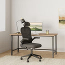 Laziiey Home Office Chairs with Flip Up Arms - B0BD16KDYY - Black - Brand New