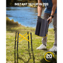 GENERIC ZETA V11 PRO CAMPING TABLE, FOLDING ROLL UP TABLE, SMALL - BLACK/YELLOW - Brand New