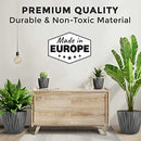 Mueller Austria Plant and Flower Pot 12 Inch European Made 4/1 Set - Grey - Brand New