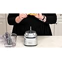 CUISINART ELEMENTAL 4-CUP CHOPPER/GRINDER ECH-4SVFR - GUNMETAL - SILVER - Like New