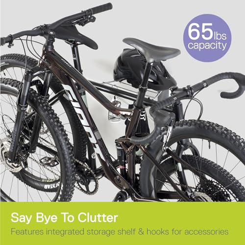DELTA CYCLE 2 BIKE RACK GARAGE FOLDABLE BICYCLE WALL MOUNT HANGING 97588 - Brand New