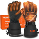 DAXIGA GLOVES WITH 5000MAH RECHARGEABLE BATTERIES SIZE L KEC-5000 - BLACK - Like New