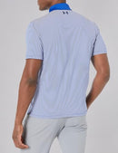 1361823 Under Armour Men's Performance Stripe Golf Polo Royal/Academy Blue L - Brand New