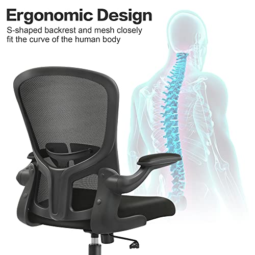 FELIXKING OFFICE DESK CHAIRS ERGONOMIC PC DESK CHAIR WHEELS FK936 - BLACK - Like New