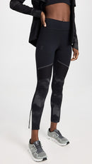 RUN ON CLOUDS ON WOMEN'S TIGHTS LONG LUMOS LEGGINGS - SIZE: WOMEN M - BLACK - Brand New
