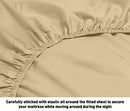 HOME SWEET HOME DREAMS MILANO 1000 THREAD COUNT 4 PC SHEET QUEEN - TAUPE - Like New