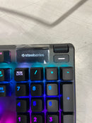 STEELSERIES APEX 7 MECHANICAL GAMING KEYBOARD,OLED SMART DISPLAY, (BLUE SWITCH) - Like New