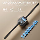 HUNHUN BATTERY OPERATED WALL SCONCE, USB RECHARGEABLE, BD730 - BLACK - Brand New