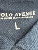 POLO AVENUE PREMIUM CLOTHING MEN'S SHIRT - SIZE: MEN L - NAVY - Brand New