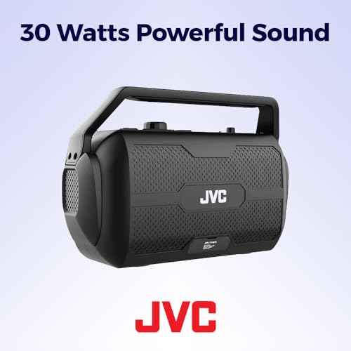 JVC ROVER PORTABLE INDOOR/OUTDOOR BLUETOOTH SPEAKER 30 WATTS - BLACK - Like New