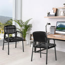 YAHEETECH SET OF 2 MEETING CHAIRS OFFICE CHAIRS - BLACK - Brand New