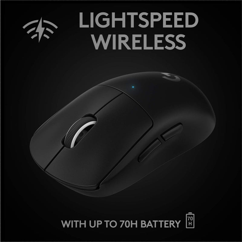 Logitech G PRO X SUPERLIGHT Wireless Gaming Mouse, HERO 25K Sensor - Black - Like New