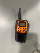 TWO WAY RADIO, FRS RADIO LICENSE FREE, 2 PACK - ORANGE/BLACK - Like New