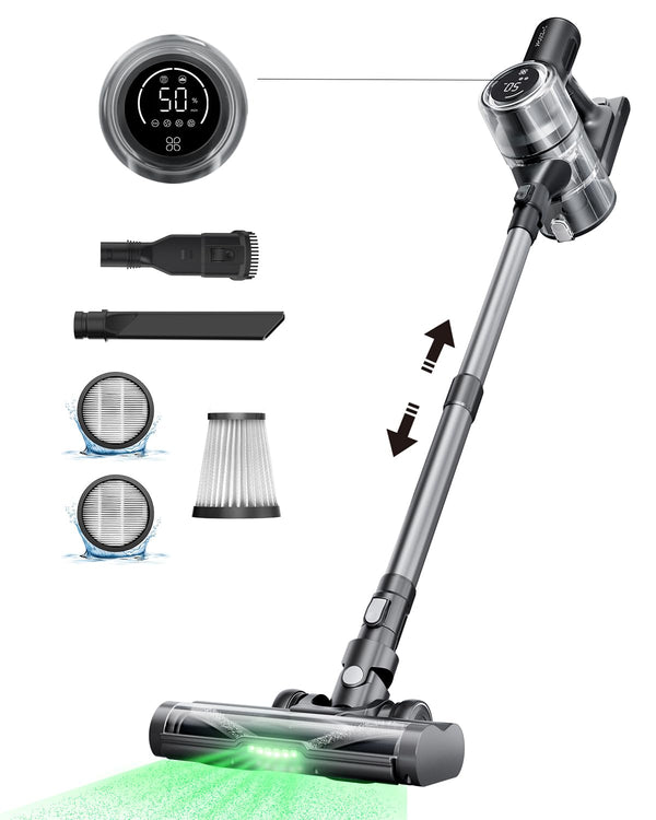 Proscenic Cordless Vacuum Cleaner, 45Kpa 50Mins Runtime Vacuum Cleaners for - Like New
