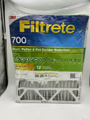 FILTRETE 700 DUST, POLLEN, AND PET DANDER REDUCTION 20X25X4 SLIM FIT - WHITE - Brand New