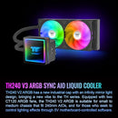 THERMALTAKE TH240 V3 ARGB SYNC COOLING FAN/RADIATOR/PUMP - - Scratch & Dent