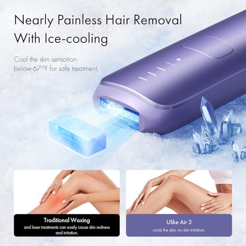 Ulike Laser Hair Removal for Women and Men, Air 3 Ice-Cooling IPL Hair Removal - Like New