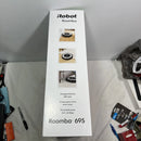 IROBOT ROOMBA 695 WIFI CONNECTED ROBOTIC VACUUM BY IROBOT R695020 - WHITE/BLK - Like New