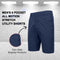 JUMP START MEN’S 6-POCKET ALL MOTION STRETCH UTILITY SHORTS - SIZE: 40 - NAVY - Brand New