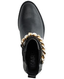 KARL LAGERFELD PARIS WOMEN'S LUG BOTTOM PIERSON MID SHAFT BOOTS - SIZE 9 - BLACK - Brand New