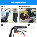 PROTRAVERCE WHEELCHAIRS TRANSPORT FOLDABLE TELESCOPIC HANDLE 16" A04S - BLUE - Like New